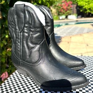 Women Cowgirl Cowboy Western Ankle Boots Pointed Toe Short Booties Rigging